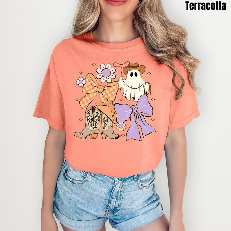 Pastel Cowgirl Ghost Collage Comfort Colors T-Shirt 'NLB' Hoodie, Sweatshirt | HypeCrazeTee.com