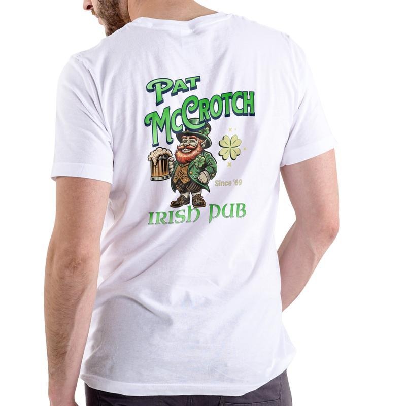 Pat McCrotch Irish Pub T Shirt, Unisex Cotton Men's Heavyweight Cotton Short Sleeve Crew Neck T-Shirt Hoodie, Sweatshirt