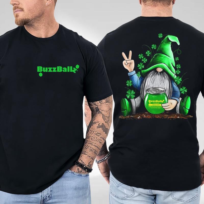 Patrick'S Day Buzz Balll 2 Sides Shirt Patrick Shirt Full Color Full Size Casual Top T-Shirts, Hoodie, Sweatshirt