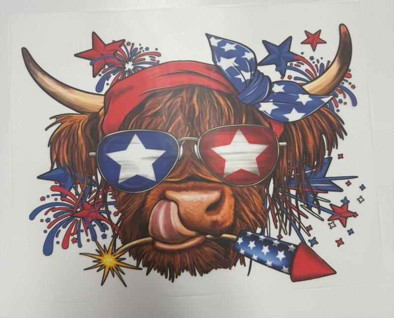 "Patriotic Cow" Patriotic Graphic T-Shirt Hoodie, Sweatshirt | HypeCrazeTee.com