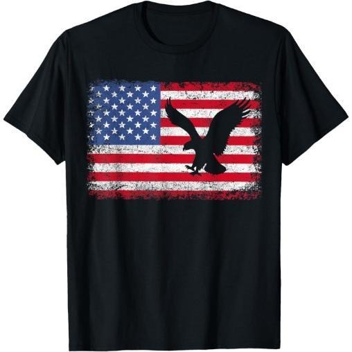 Patriotic Eagle 4th of July USA American Flag T-Shirt Made in USA Hoodie, Sweatshirt | HypeCrazeTee.com