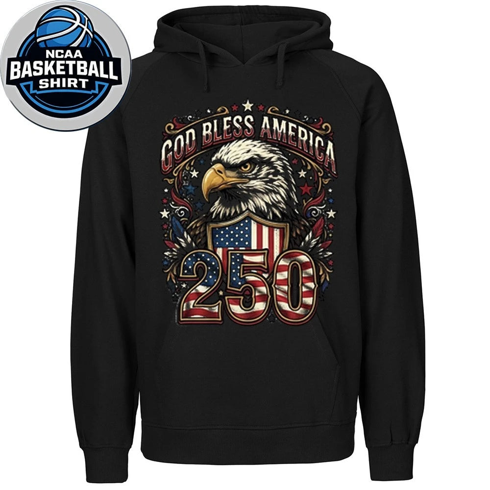 Patriotic God Bless America 250 Shirt