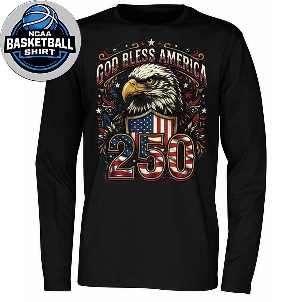 Patriotic God Bless America 250 Shirt