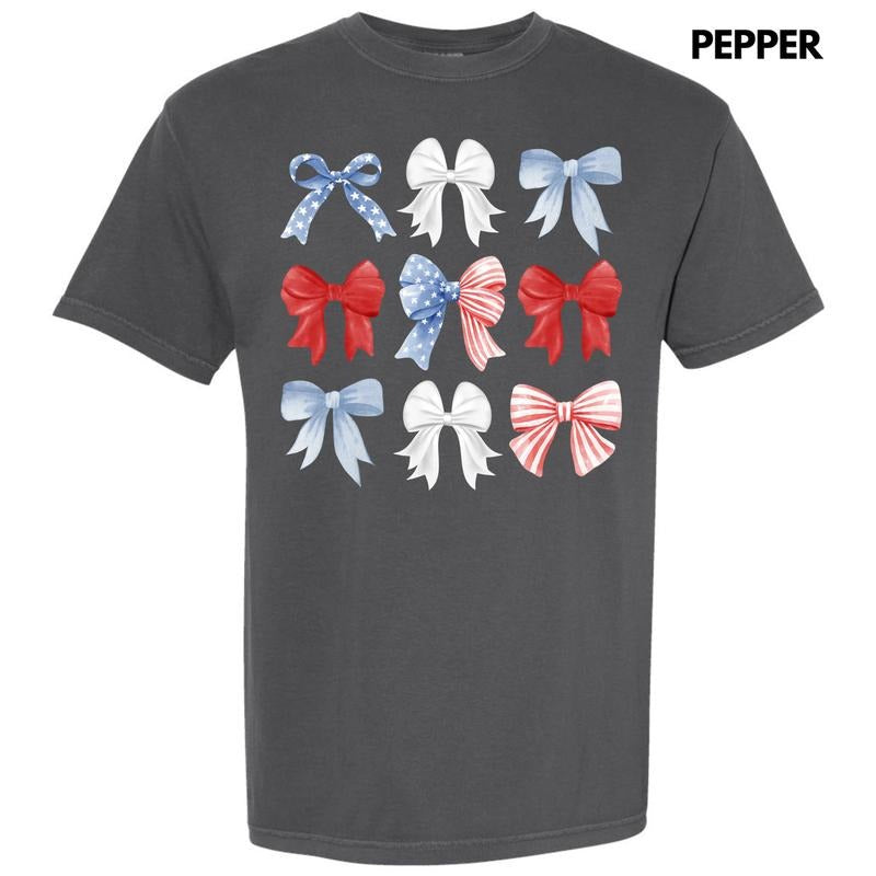 Patriotic Ribbon Collage Comfort Colors T-Shirt 'NLB' Hoodie, Sweatshirt | HypeCrazeTee.com