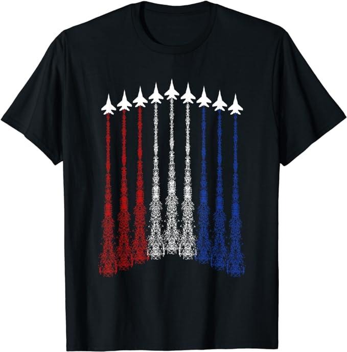Patriotic Shirts For Men, Jet 4th Of July T-Shirt Menswear Top Casual Cotton Fashion Basic Hoodie, Sweatshirt