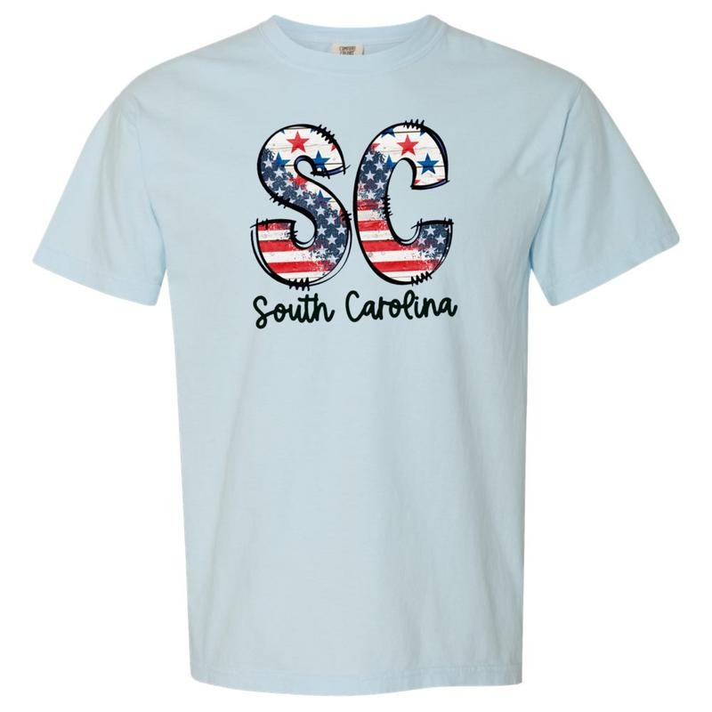 Patriotic States Comfort Colors Chambray T-Shirt Hoodie, Sweatshirt | HypeCrazeTee.com