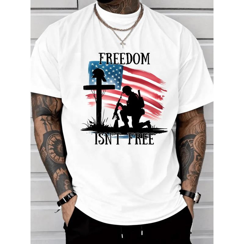 Patriotic T - Shirt: Freedom Isn't Free - Honor Military Sacrifices Hoodie, Sweatshirt | HypeCrazeTee.com