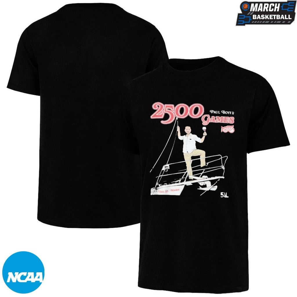 Paul Boyer 2500 Games Detroit Red Wings T-shirts