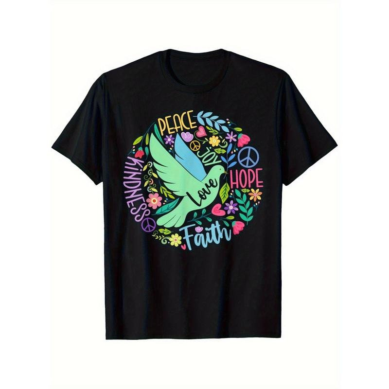 Peace Hope Love Peace Bird World Peace Day T-Shirt, Men'S Casual Fashion T-Shirt, Hoodie, Sweatshirt | HypeCrazeTee.com