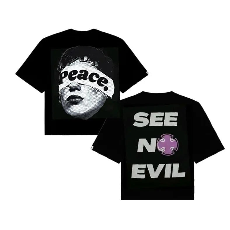 Peace. See No Evil T-Shirt - Cotton Shirt - S to 4XL - Multiple color Hoodie, Sweatshirt | HypeCrazeTee.com