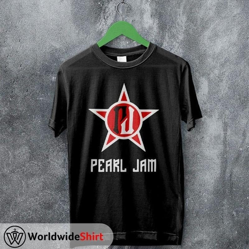 Pearl Jam Shirt Logo Vintage 90'S T Shirt Pearl Jam Merch Unisex Full Size Hoodie, Sweatshirt | HypeCrazeTee.com