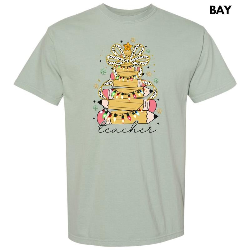 Pencil Teacher Tree Comfort Colors 'NLB' T-Shirts, Hoodie, Sweatshirt