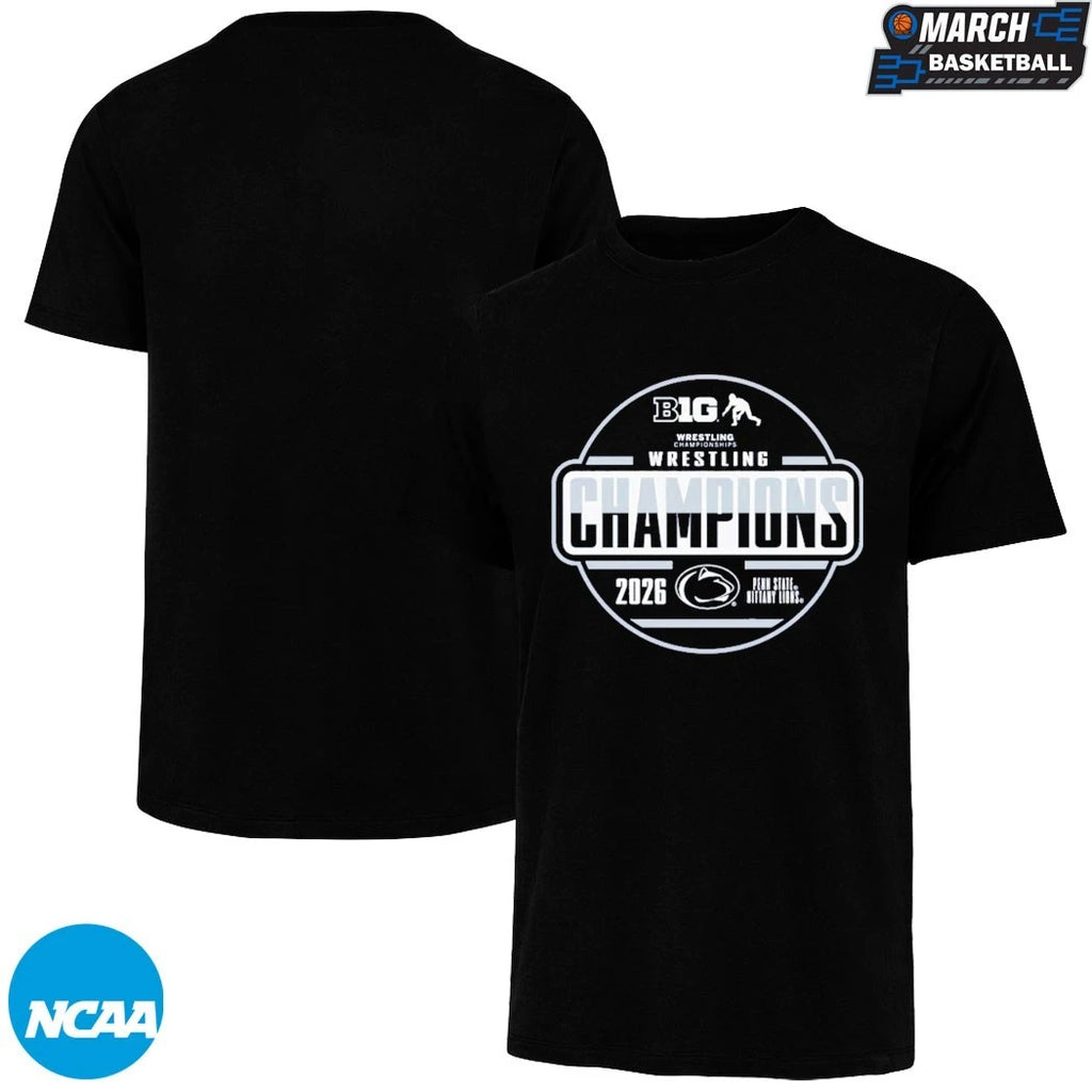 Penn State Nittany Lions 2026 Big Ten Men’s Wrestling Tournament Champions T-Shirts