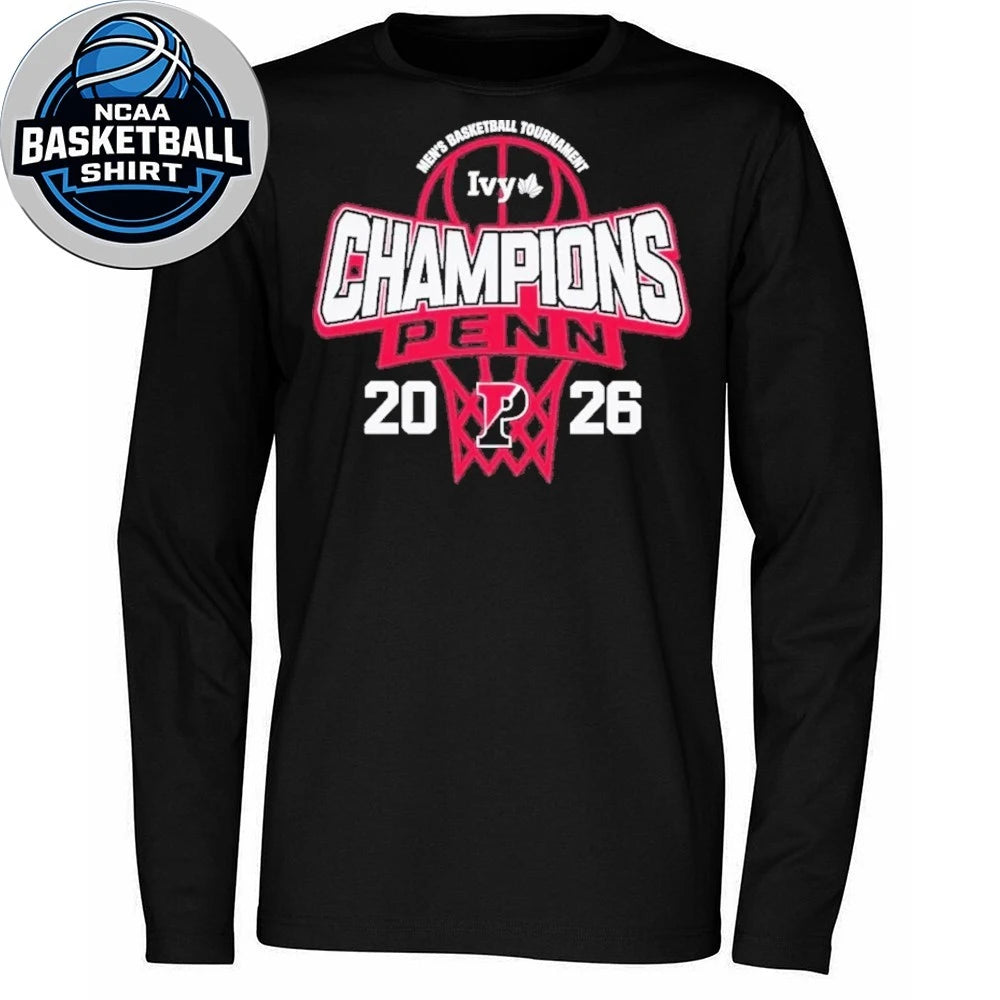 Pennsylvania Quakers Blue 84 2026 Ivy League Men’s Basketball Tournament Champions T-Shirt