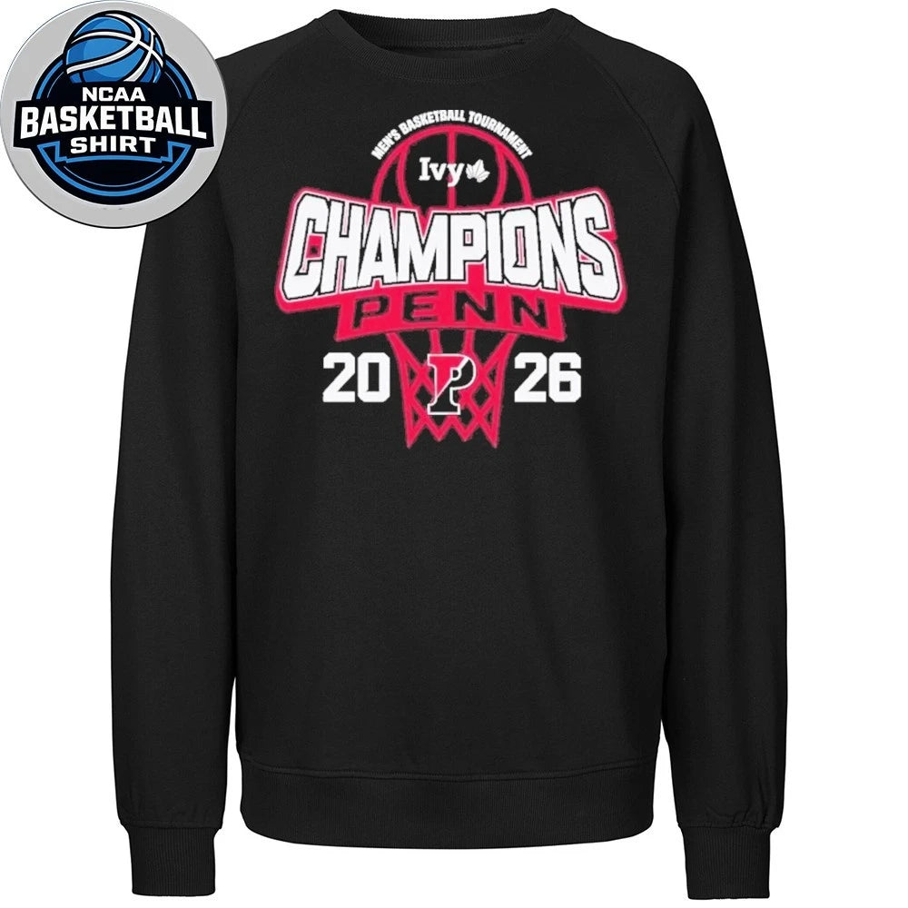 Pennsylvania Quakers Blue 84 2026 Ivy League Men’s Basketball Tournament Champions T-Shirt