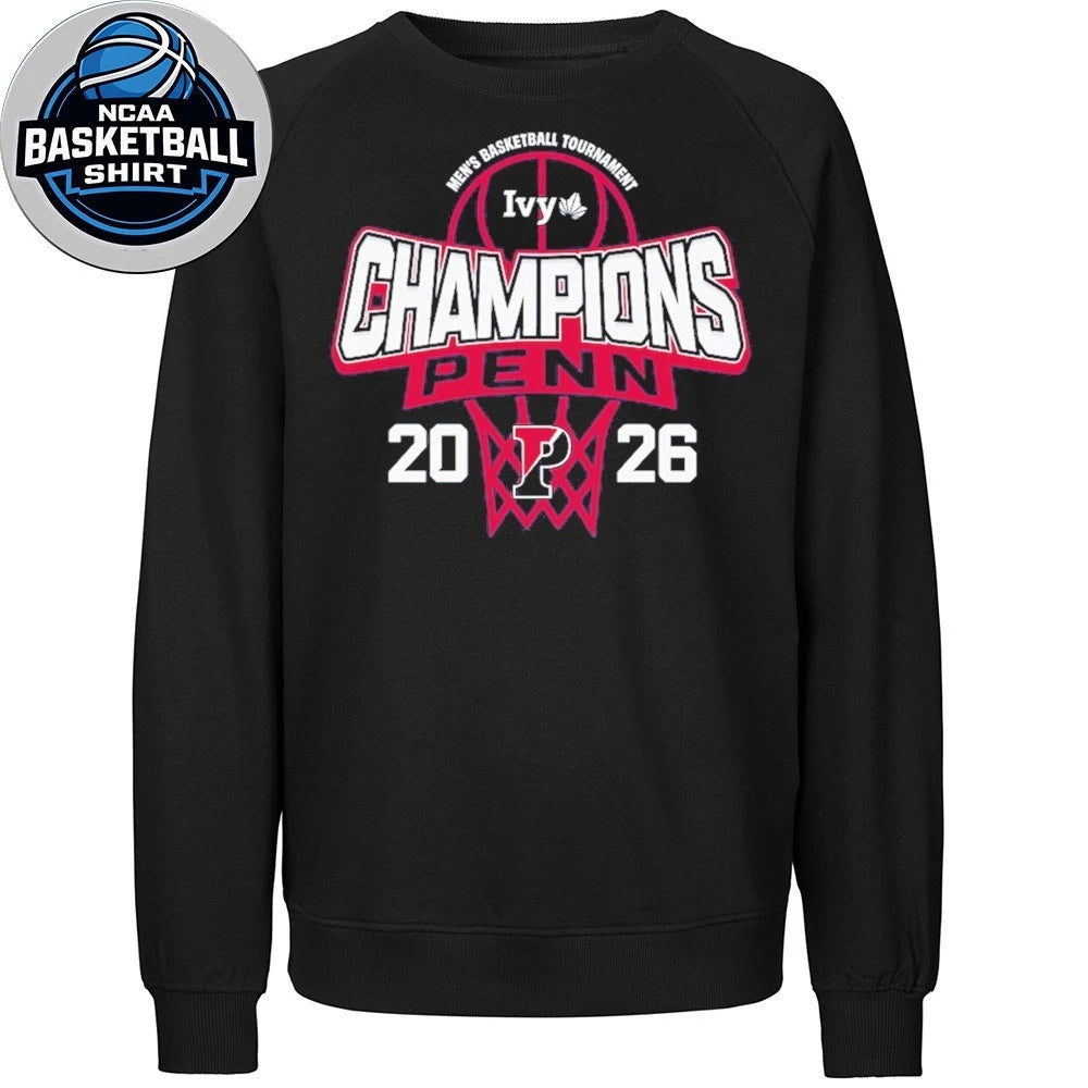 Pennsylvania Quakers Blue 84 Unisex 2026 Ivy League Men’s Basketball Tournament Champions T-Shirt