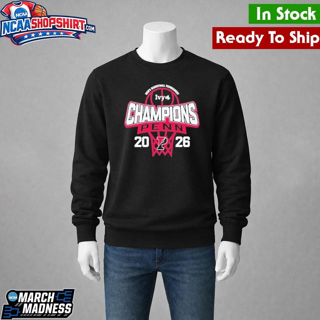 Pennsylvania Quakers Men’s Basketball Ivy League Tournament Champions Locker Room Shirt