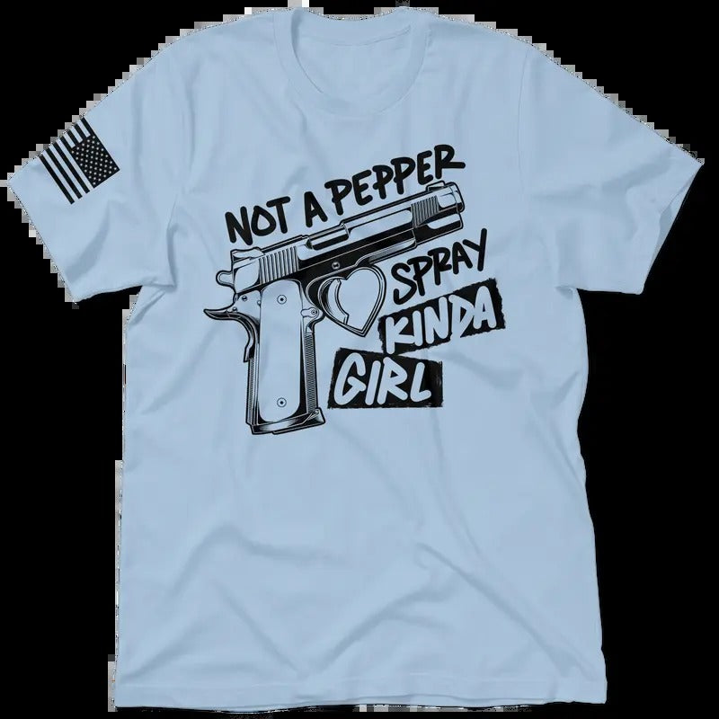 Pepper Spray Blue Shirt - Women's T-Shirt Casual Cotton Tshirt Top Hoodie, Sweatshirt | HypeCrazeTee.com