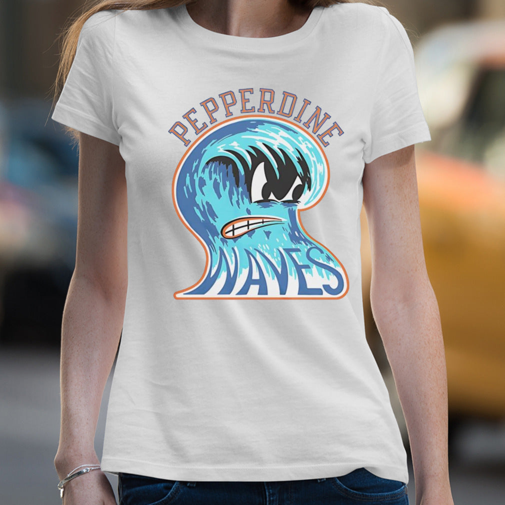 Pepperdine waves vintage angry wave shirt
