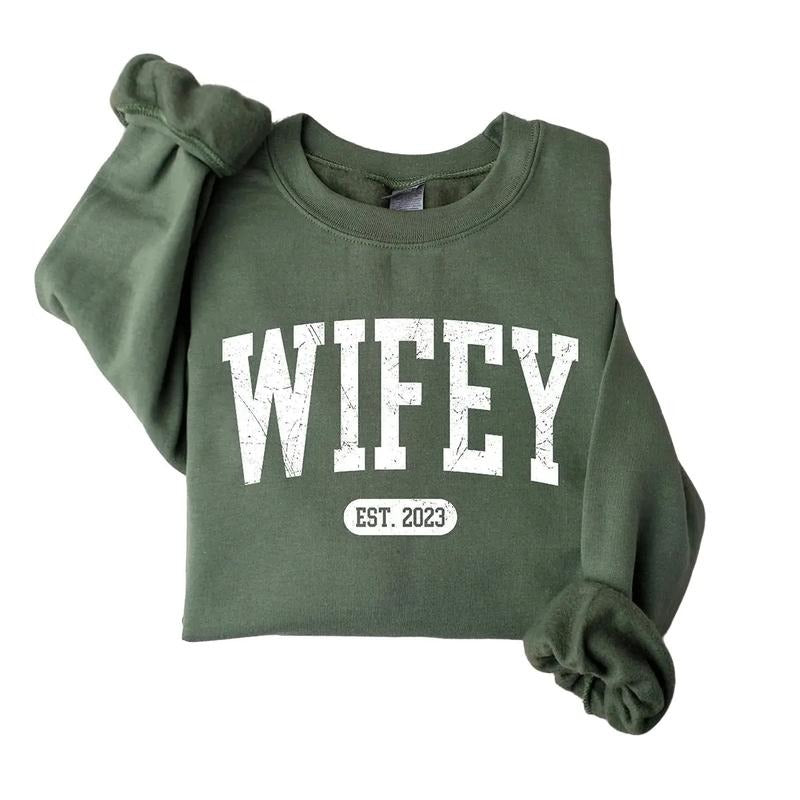 Personalize Wifey Engagement Bridal Shower Bride Personalized Bridal New Wife T-Shirts, Hoodie, Sweatshirt