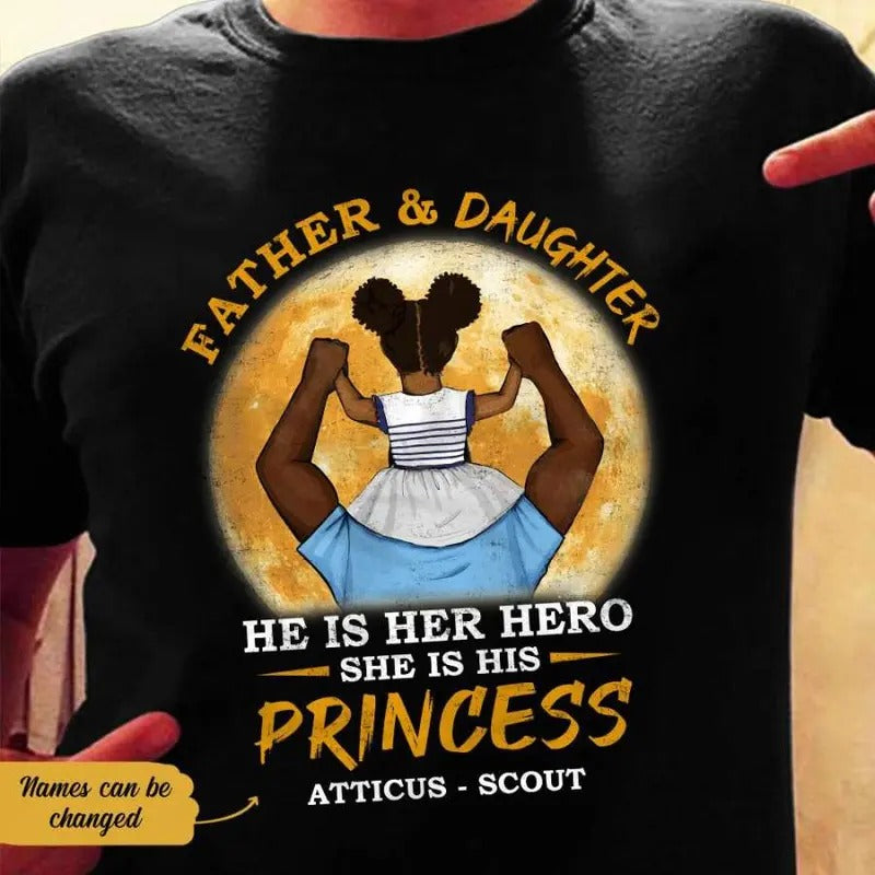 Personalized  Dad And Daughter Best Friend T Shirt AG122 65O58 Cotton Comfortable Hoodie, Sweatshirt | HypeCrazeTee.com