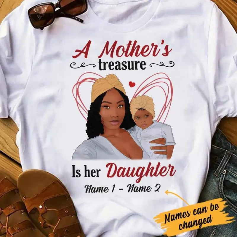 Personalized  Mom &amp; Daughter Treasure T Shirt SB82 95O34 Hoodie, Sweatshirt | HypeCrazeTee.com
