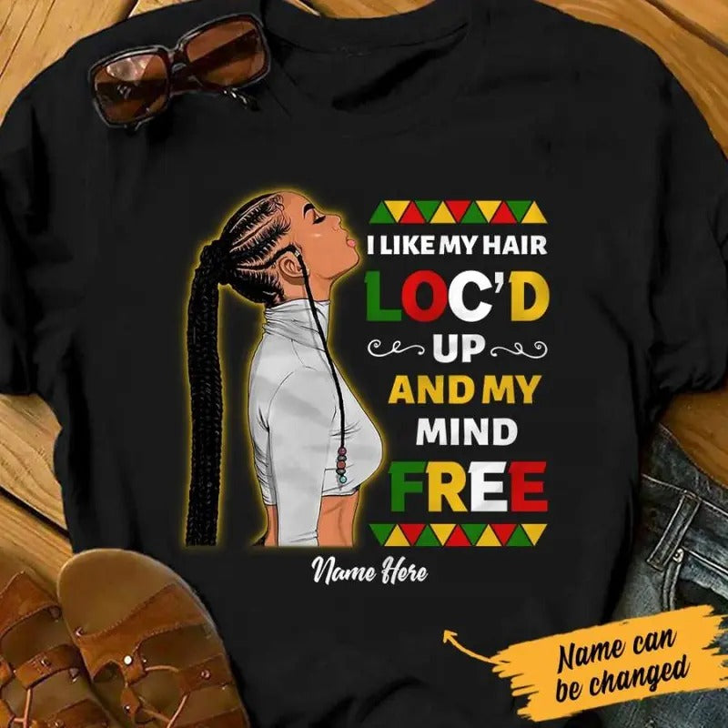 Personalized BWA Locs Up &amp; Mind Free T Shirt AG313 95O47 Hoodie, Sweatshirt | HypeCrazeTee.com
