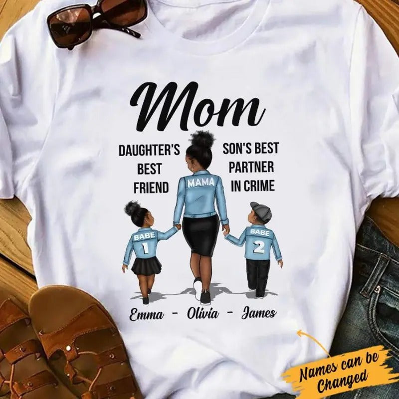 Personalized BWA Mom Daughter Son T Shirt AG71 81O34 Womenswear Clothing Hoodie, Sweatshirt | HypeCrazeTee.com