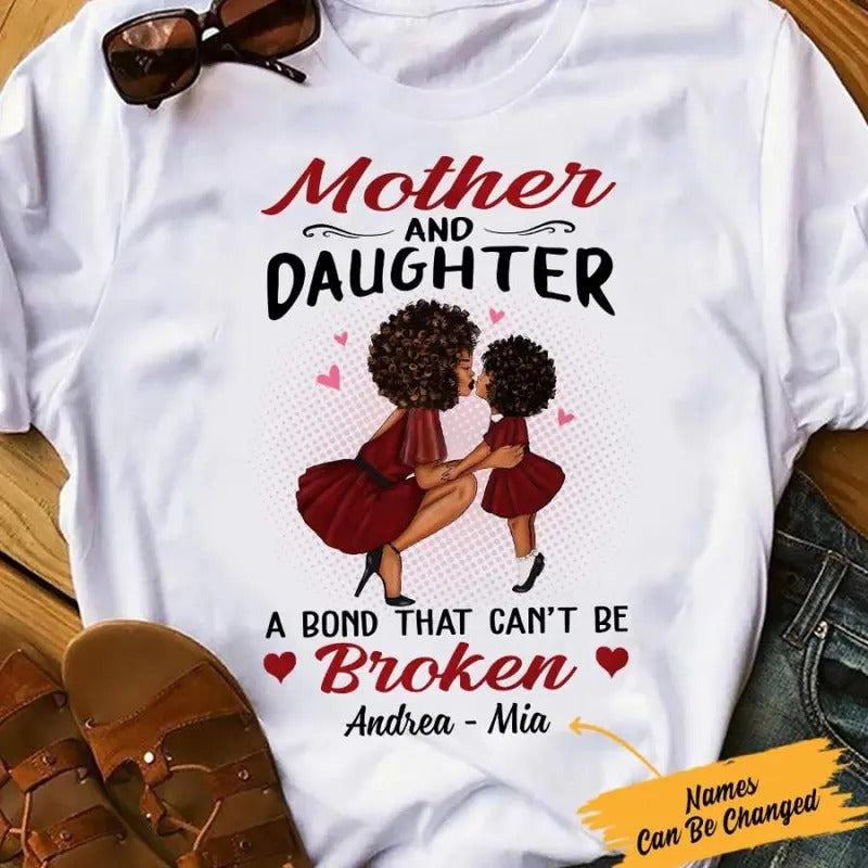 Personalized BWA Mom Mother And Daughter T Shirt AG61 30O57 Hoodie, Sweatshirt | HypeCrazeTee.com