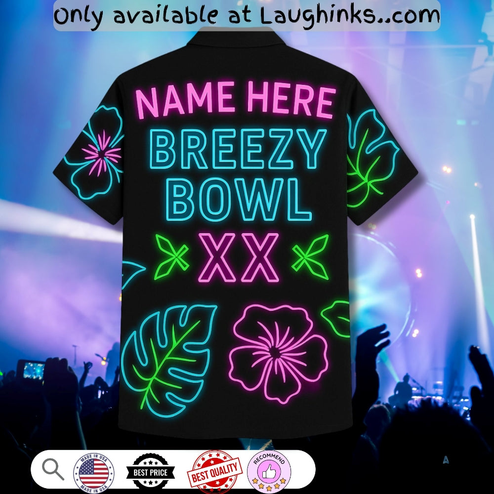 Personalized Chris Brown 2025 Hawaiian Shirt Breezy Bowl Xx Tour 2025 Concert - Laughinks