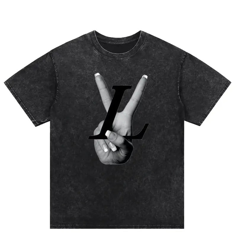 Personalized Gesture Washed T - shirt, Unlock a New Fashion Pose Hoodie, Sweatshirt | HypeCrazeTee.com