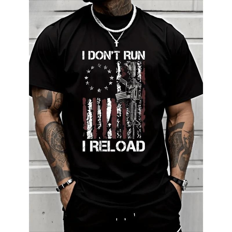 Personalized I Don't Run I Reload T-Shirt Heavy Cotton T Shirt Made in USA Hoodie, Sweatshirt | HypeCrazeTee.com