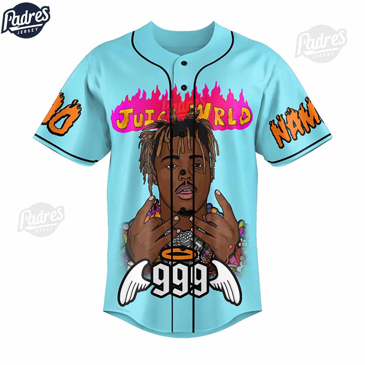 Personalized Juice Wrld Baseball Jersey - Padres Jersey Oasis: Elevate Your Baseball Style Game