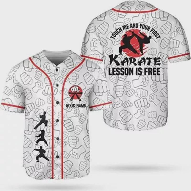 Personalized Karate Baseball 3D Baseball Jersey Shirt US SIZE ALL OVER PRINT Hoodie, Sweatshirt | HypeCrazeTee.com