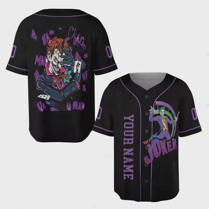 Personalized The Joker Hahaha Why So Serious 3D Baseball Jersey Shirt Hoodie, Sweatshirt | HypeCrazeTee.com