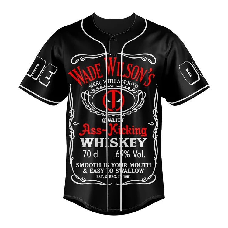 Personalized Wade Wilson’s Merc With A Mouth Deadpool Baseball Jersey - Padres Jersey Oasis: Elevate Your Baseball Style Game