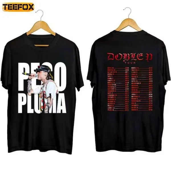 Peso Pluma Doble P Tour 2023 Concert Music Short-Sleeve T-Shirt Hoodie, Sweatshirt | HypeCrazeTee.com