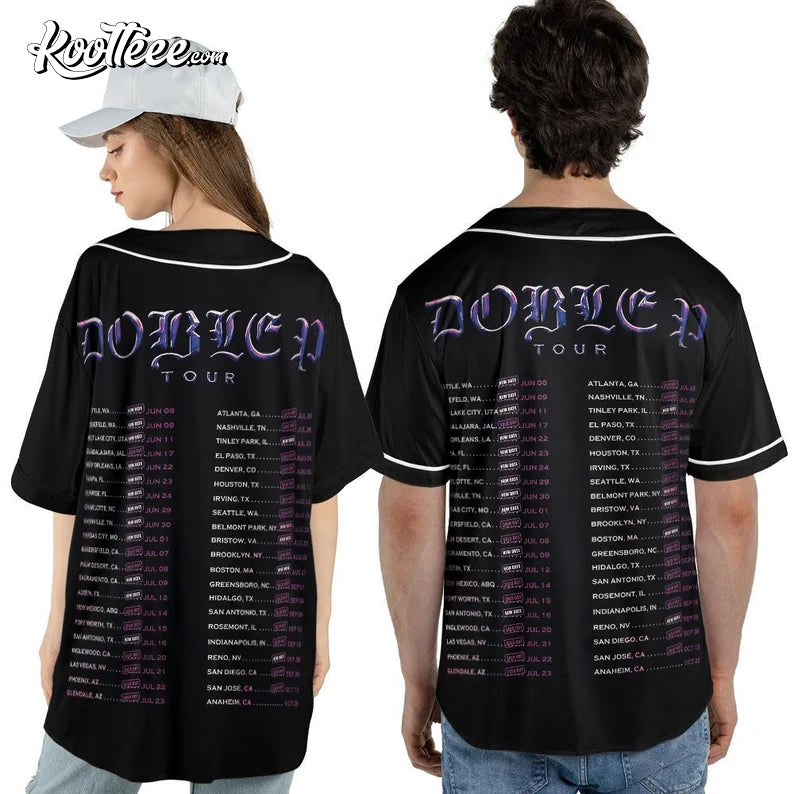 Peso Pluma Double P 2023 Tour Baseball Jersey