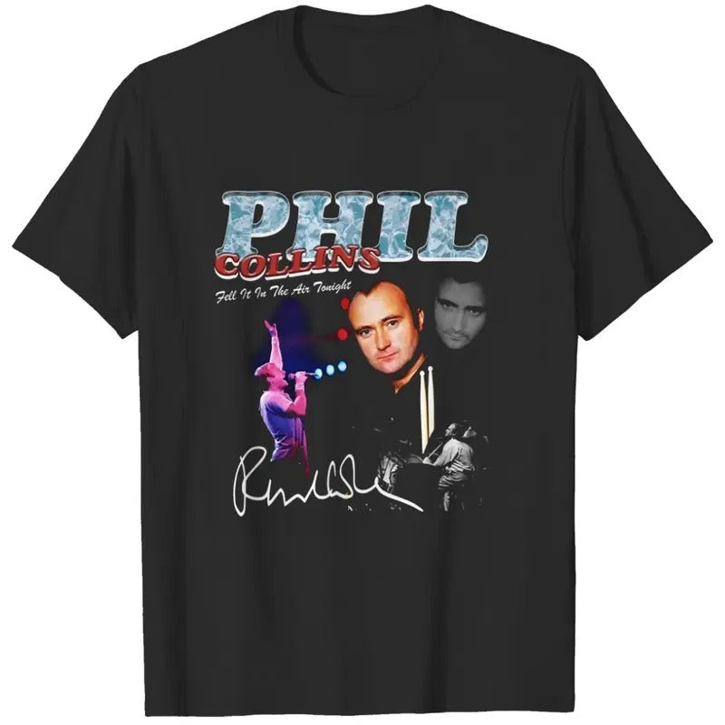 Phil Collins T-shirt Cotton Tee For Men All Size Hoodie, Sweatshirt | HypeCrazeTee.com