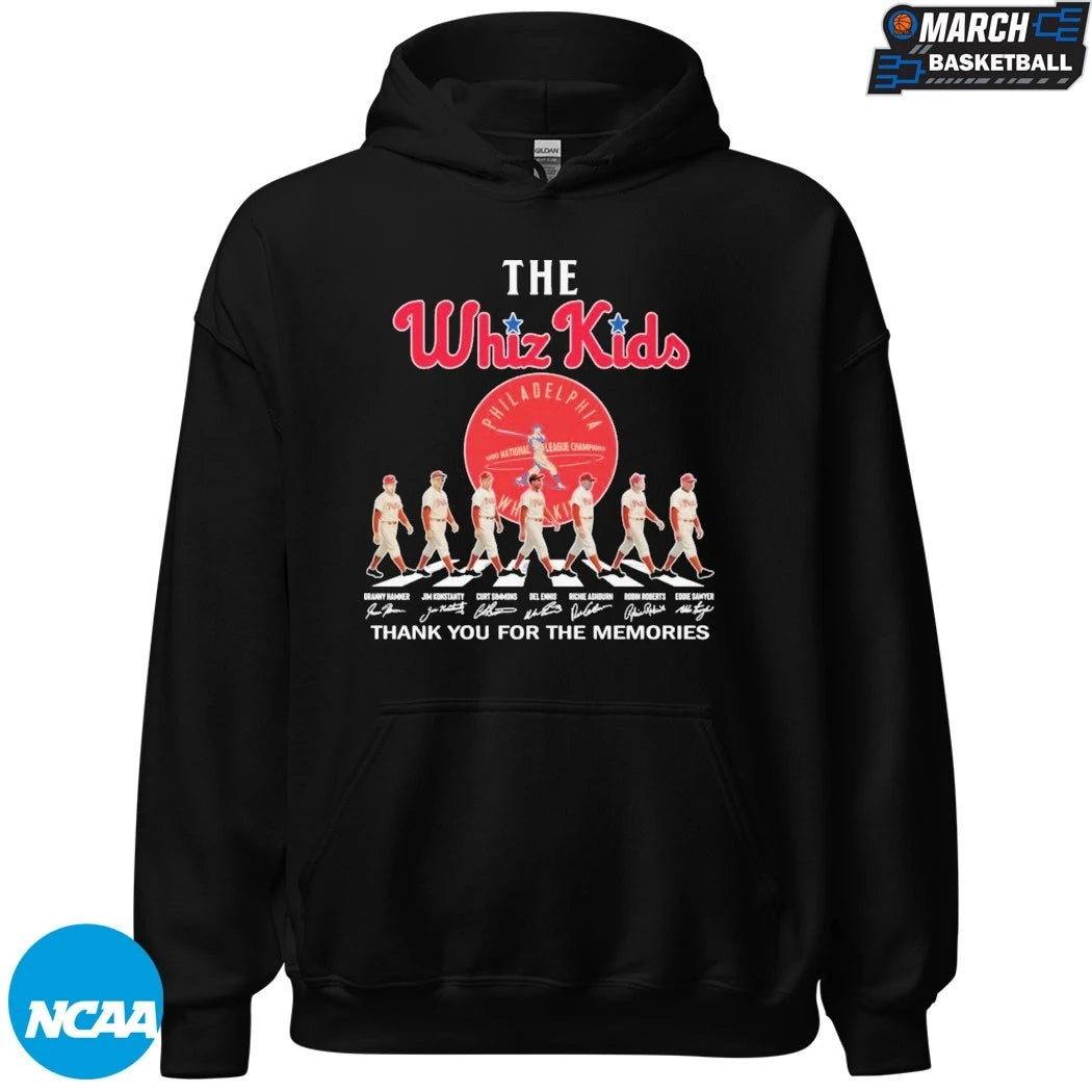 Philadelphia Phillies The Whiz Kids Thank You For The Memories Road Abbey Signatures T-shirts