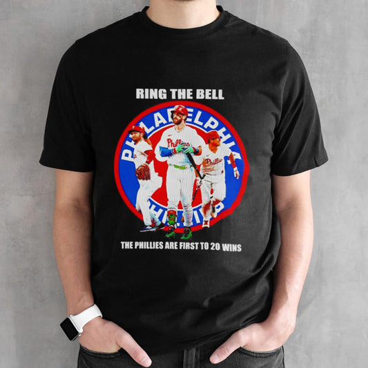 Philadelphia Phillies ring the bell the Phillies are first to 20 wins shirt