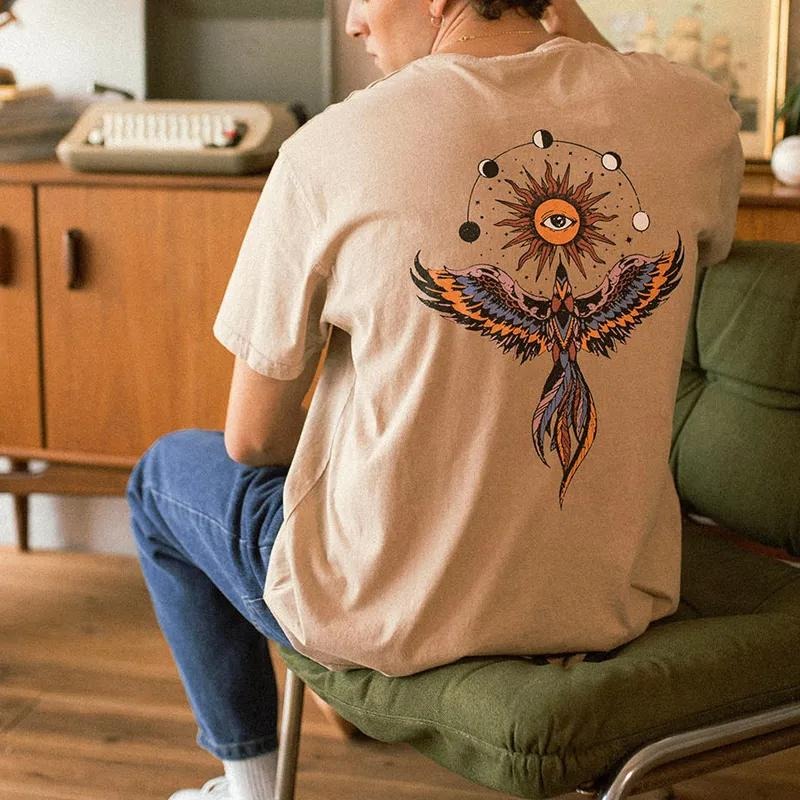 Phoenix Graphic Printed Mens Retro Unisex T-Shirt Menswear Top Hoodie, Sweatshirt | HypeCrazeTee.com