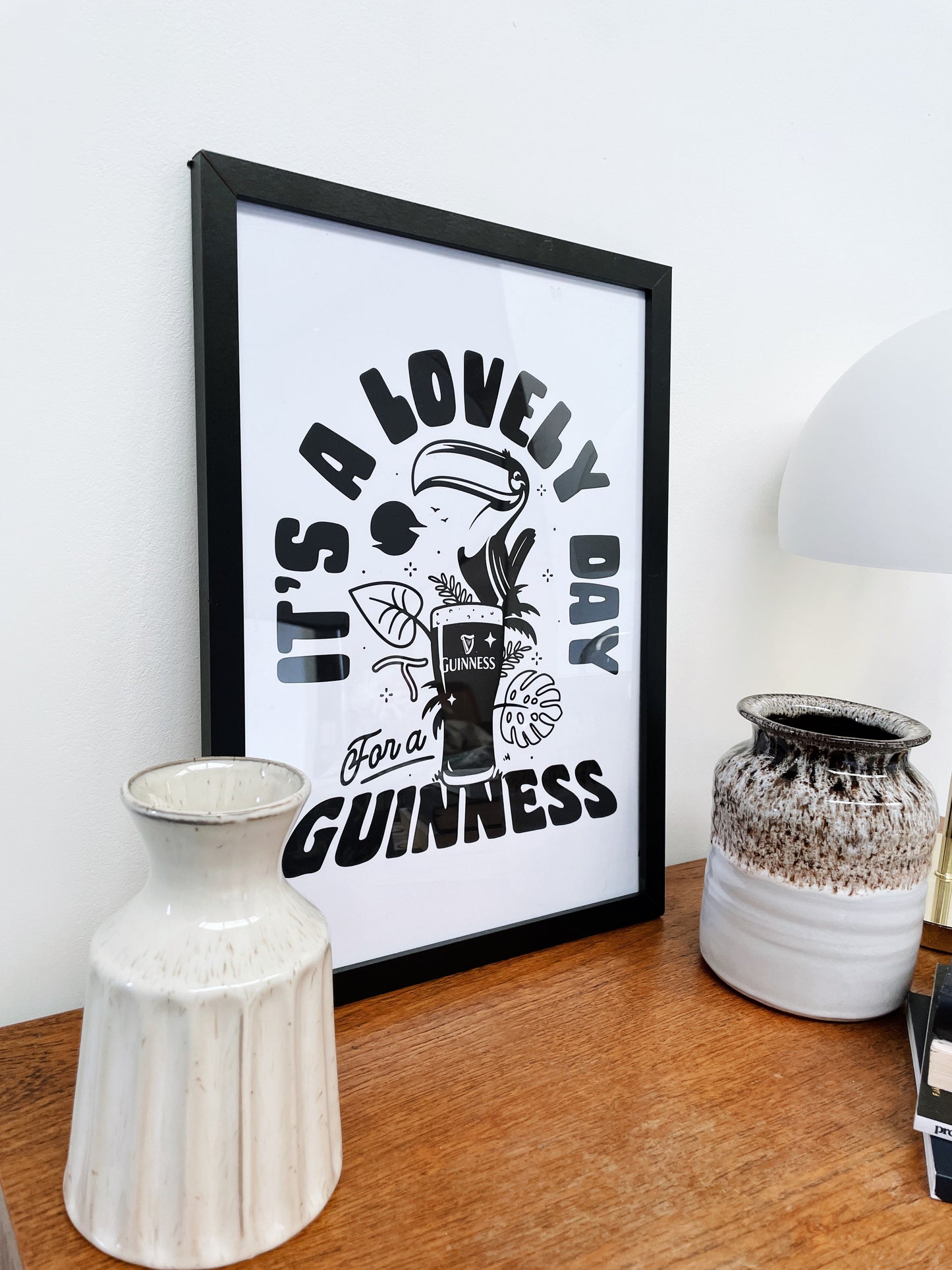 Guinness x UN:IK 'Jungle' Tee & Print Bundle - White