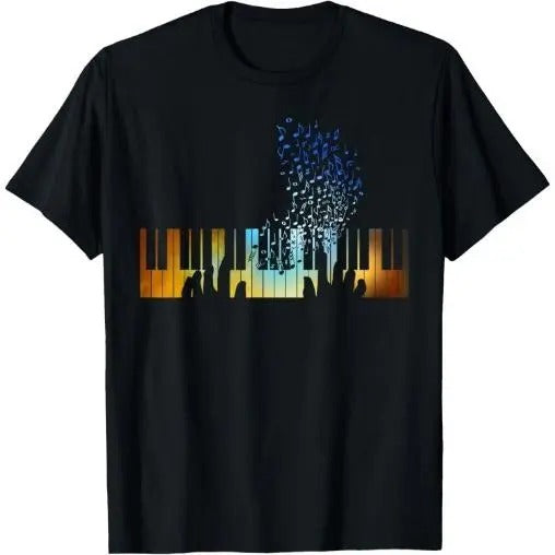 Piano Keyboard Piano Shirt Gift for Men Women Kids T-Shirt Made in USA Hoodie, Sweatshirt | HypeCrazeTee.com