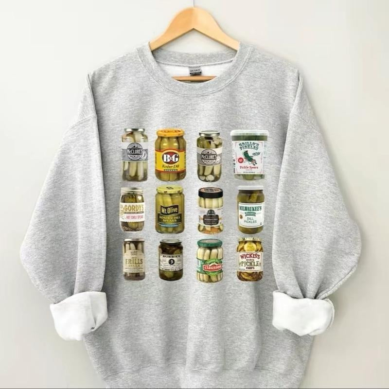 Pickle Jar  Sweatshirt Best Selling Cotton Crewneck Casual Menswear T-Shirts, Hoodie | HypeCrazeTee.com