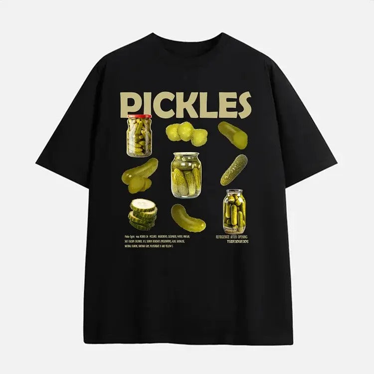 Pickles Printed Cotton Short T-Shirt - Cotton Shirt - S to 4XL - Multiple color Hoodie, Sweatshirt | HypeCrazeTee.com