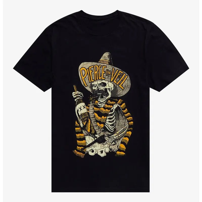 Pierce The Veil Bandito Skeleton T-Shirt Hoodie, Sweatshirt | HypeCrazeTee.com