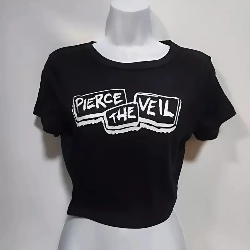 Pierce the veil pierce baby tee the veil shirt Casual Crewneck Hoodie, Sweatshirt | HypeCrazeTee.com