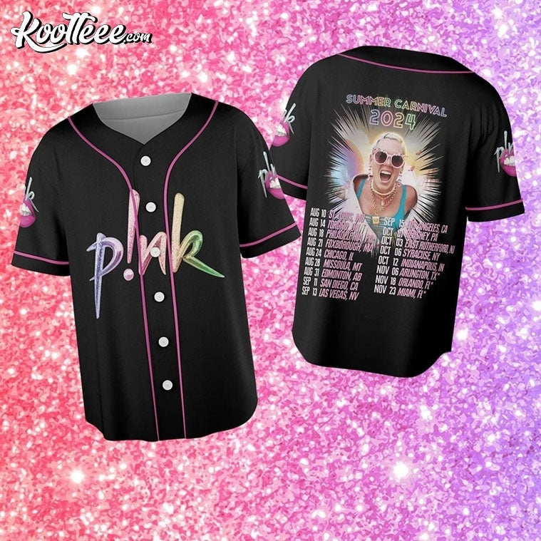 Pink Summer Carnival 2024 Tour Baseball Jersey