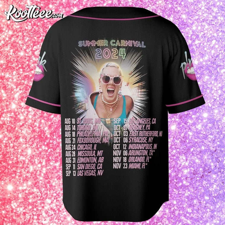 Pink Summer Carnival 2024 Tour Baseball Jersey
